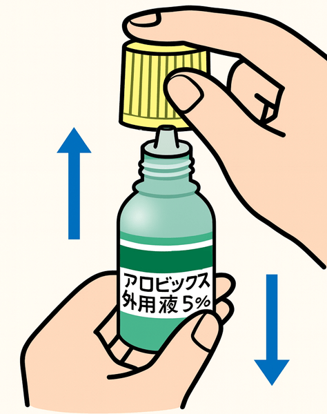 STEP1：キャップの取り外し