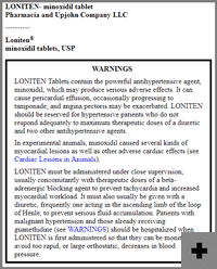 Loniten's Boxed Warning