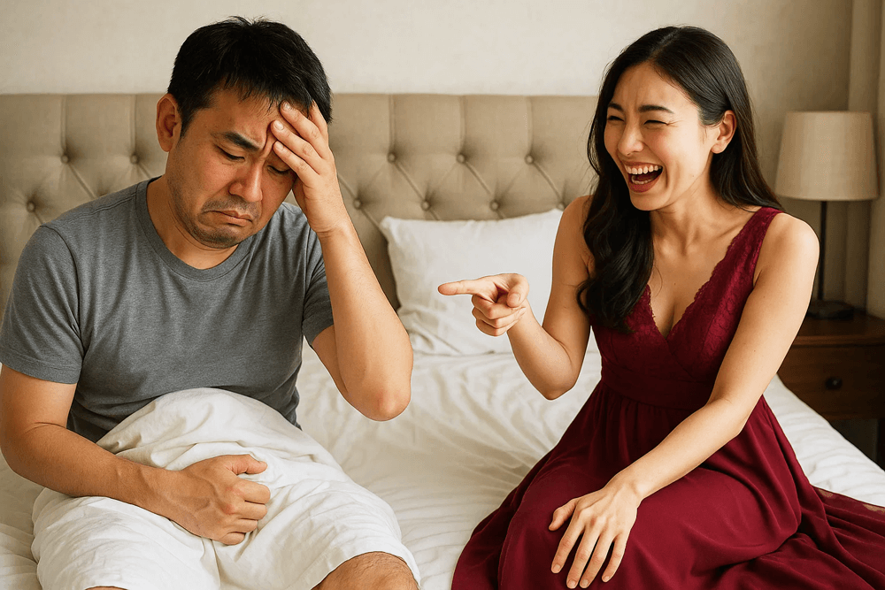 男性が勃起せず飽きれる女性