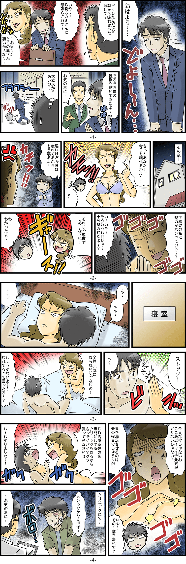 19、尻にしかれてED