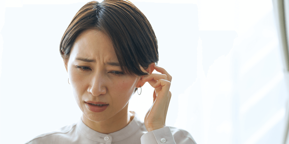 疲れている中年女性