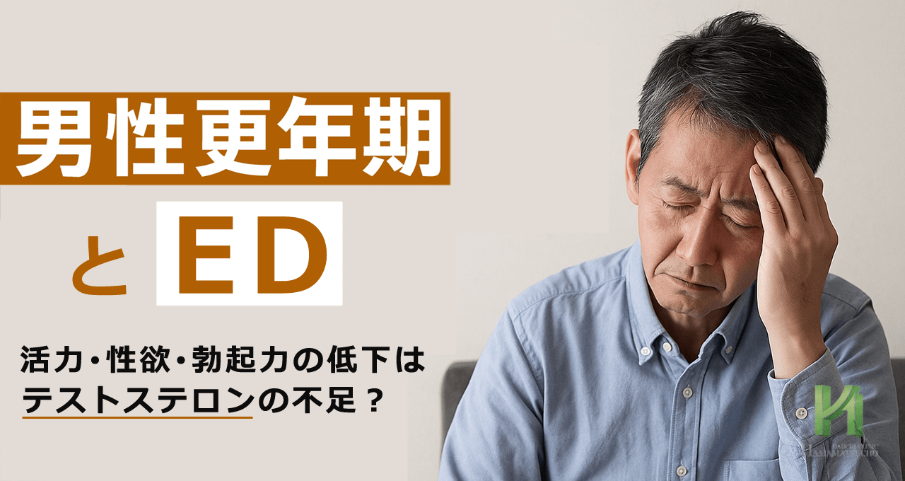 男性更年期(LOH症候群)とは?|EDとの関係はある?