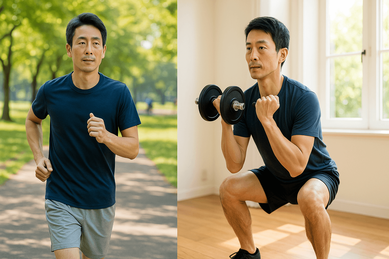 男性更年期を改善する運動の例
