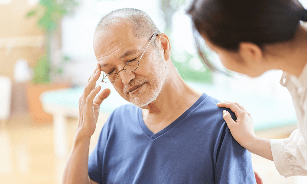 認知症の高齢者