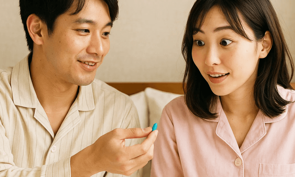 バイアグラを男性から貰おうとする女性