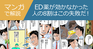 ED薬が効かなかった人の8割は飲み方の失敗だった！