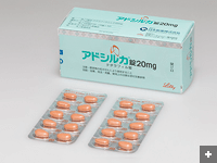 アドシルカ錠の箱とシート