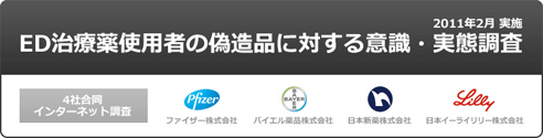偽造ED医薬品 4社合同調査