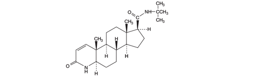 フィナステリド化学構造式