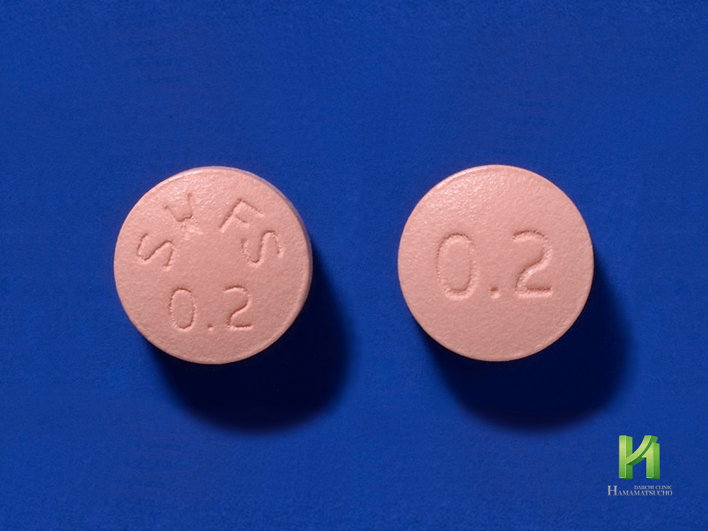 フィナステリド「サワイ」0.2mg錠剤表裏