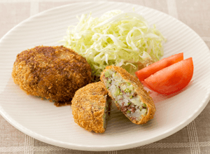 コンビーフとブロッコリーのポテトコロッケ