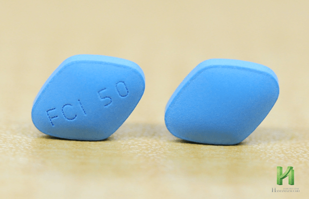 シルデナフィル錠50mg「FCI」錠剤表裏