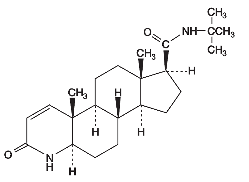 フィナステリド化学構造式